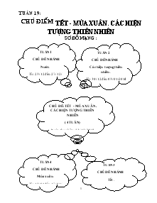 Tuần 19: Chủ điểm: Tết - Mùa xuân. các hiện tượng thiên nhiên