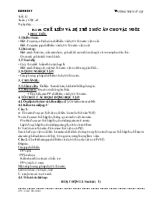 Bài 39: Chế biến và dự trữ thức ăn cho vật nuôi