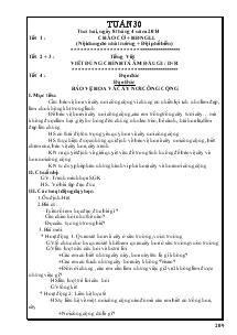 Giáo án chiều tuần từ 30 - 32