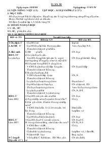 Giáo án lớp 1 - Chiều thứ 2 tuần 30