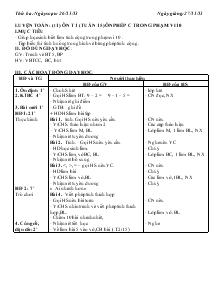 Giáo án lớp 1 - Chiều thứ 3 tuần 15