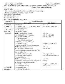 Giáo án lớp 1 - Chiều thứ 3 tuần 22