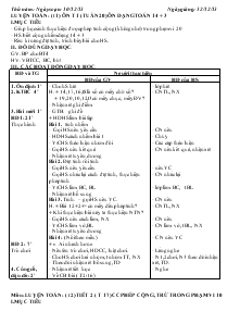 Giáo án lớp 1 - Chiều thứ 5 tuần 17