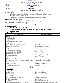 Giáo án lớp 1 chuẩn tuần 2