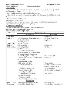 Giáo án lớp 1 - Sáng thứ 4 tuần 30