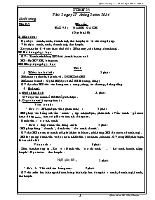 Giáo án lớp 1 tuần 23 – Năm học: 2013 - 2014