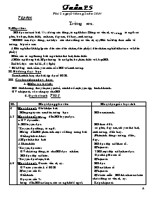 Giáo án lớp 1 tuần 25 năm 2014