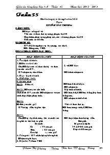 Giáo án lớp 1A tuần 35