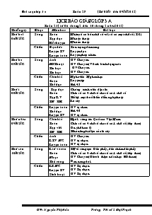 Giáo án lớp 3A tuần 23 - 27