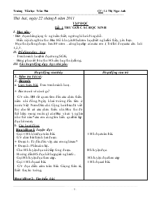 Giáo án lớp 5 tuần 1 - Trường Tiểu học Trần Phú