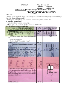 Giáo án Thể dục lớp 3 tuần 29