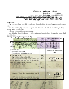 Giáo án Thể dục lớp 4 tuần 25