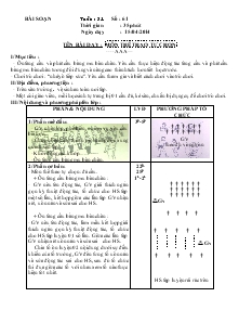 Giáo án Thể dục lớp 5 tuần 31