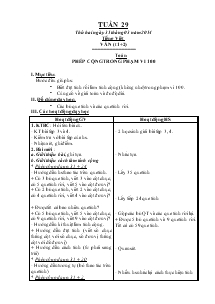 Giáo án tổng hợp tuần 29 lớp 1