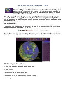 Học Địa lý với phần mềm Earth Explorer DEM 3.5