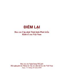 Báo cáo Cập nhật Tình hình Phát triển Kinh tế của Việt Nam năm 2008