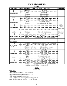 Giáo án Lớp 2 Tuần 11