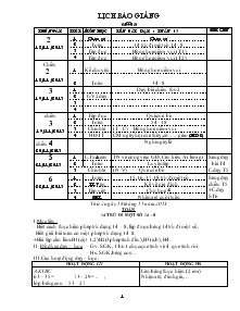 Giáo án Lớp 2 Tuần 13