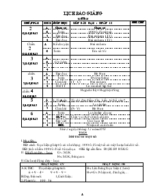 Giáo án Lớp 2 Tuần 15