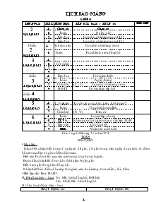 Giáo án Lớp 2 Tuần 16