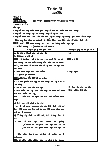 Giáo án Lớp 2 Tuần 31-33