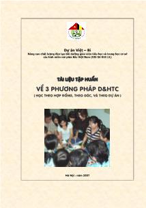 Tài liệu Về 3 phương pháp dạy và học tích cực