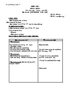 Giáo án Âm nhạc 1 - Trường Tiểu học Quảng Nham 2