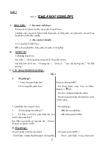 Giáo án Đạo đức 1 tuần 1 - 28