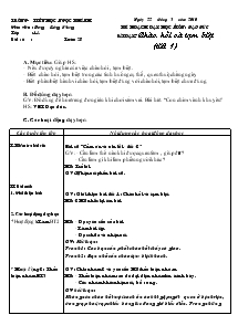 Giáo án Đạo Đức lớp 1 tuần 28 - Trường tiểu học Ngọc Khánh