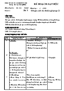 Giáo án Đạo Đức lớp 1A tuần 6