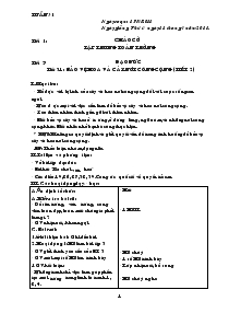 Giáo án dạy lớp 1C tuần 31