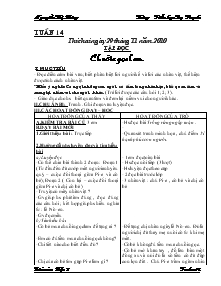 Giáo án lớp 5 tuần 14 - Trường Tiểu học Dạ Trạch