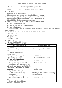 Giáo án môn Đạo đức 1 - Trường Tiểu học Số 1 Duy Vinh