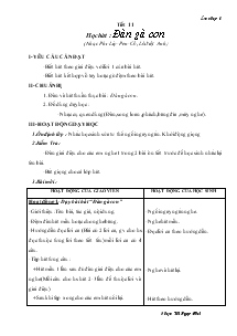 Giáo án tiết 11 Học hát : Đàn gà con