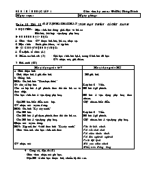 Giáo án Âm nhạc 1 - Bài 10 Ôn tập hai bài hát: tìm bạn thân - lí cây xanh