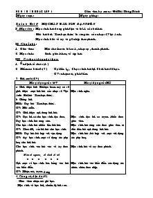 Giáo án Âm nhạc 1 - Bài 6 học hát bài: tìm bạn thân