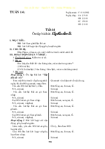 Giáo án Âm nhạc 1 tuần 14 – Trường tiểu học Mường Lai