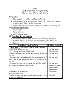 Giáo án Âm nhạc 1 tuần từ 1 - 27