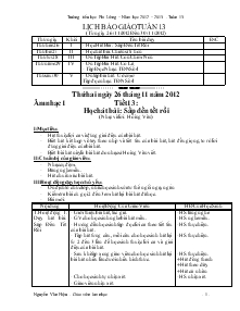 Giáo án Âm nhạc tuần 13 - Trường Tiểu học Phi Liêng