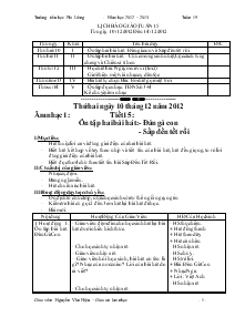 Giáo án Âm nhạc tuần 15 - Trường Tiểu học Phi Liêng