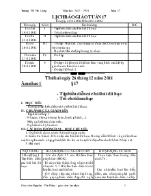 Giáo án Âm nhạc tuần 17 - Trường Tiểu học Phi Liêng