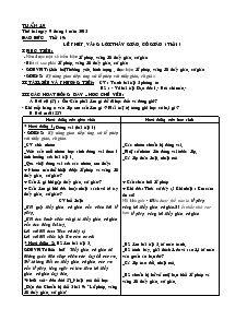 Giáo án buổi sáng Lớp 1 Tuần 19- 23