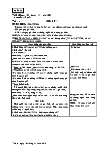 Giáo án các môn Tuần 11- 13 Lớp 1