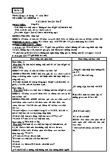 Giáo án các môn Tuần 5- 7 Lớp 1