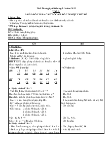 Giáo án Lớp 3 Tuần 11 Thứ 6