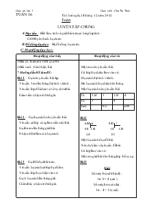 Giáo án lớp 3 Tuần 16- Chu Thị Thảo