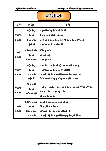 Giáo án Lớp 5 Tuần 19 Trường Tiểu học Hợp Thanh A