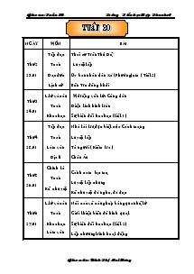 Giáo án Lớp 5 Tuần 20 Trường Tiểu học Hợp Thanh A