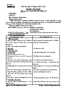 Giáo án lớp ba Tuần 26-30