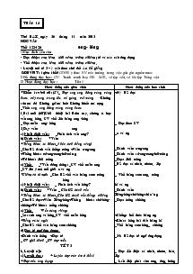 Giáo án Tiếng Việt Lớp 1 Tuần 14-15